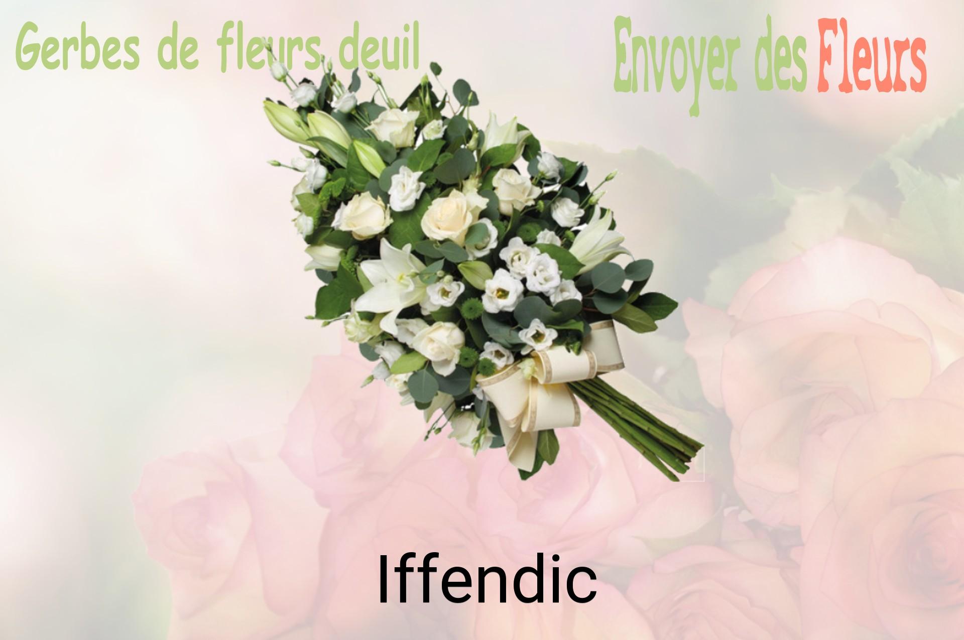 Gerbe de fleurs de deuil livrée à Iffendic